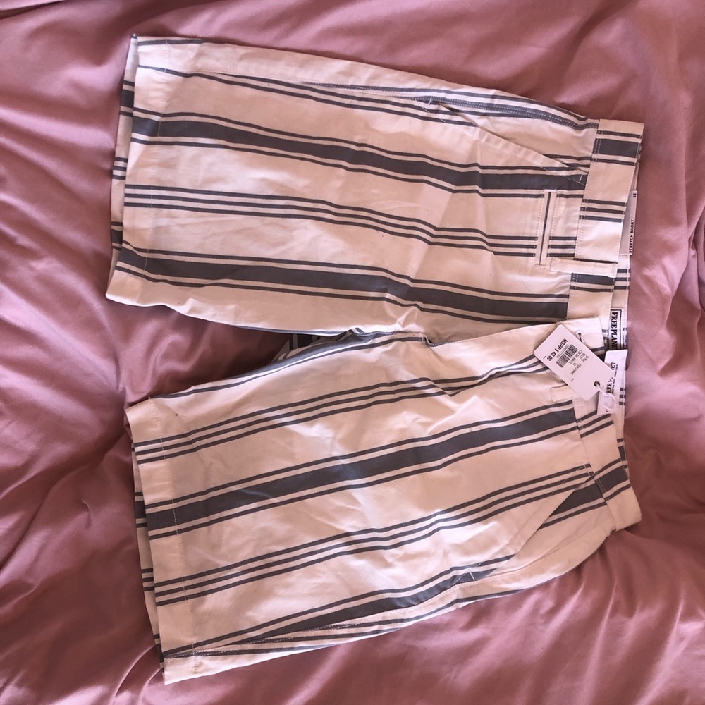 Dress Shorts blue and white stripes